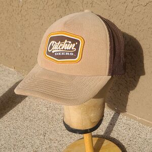 Tan and Brown Mesh Cap